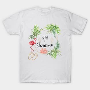 Hello Summer Vacation Ice Cream Popsicle Ice Lolly Gift T-Shirt T-Shirt